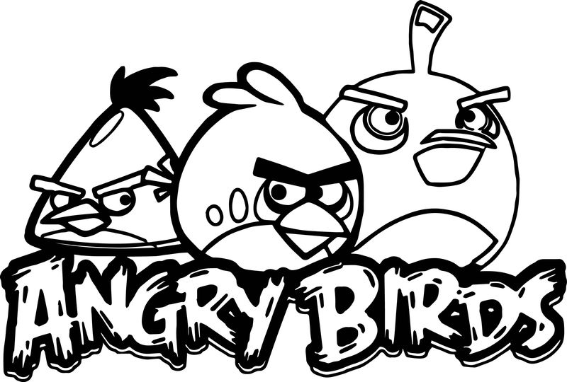 Angry Birds Coloring Pages For Boys