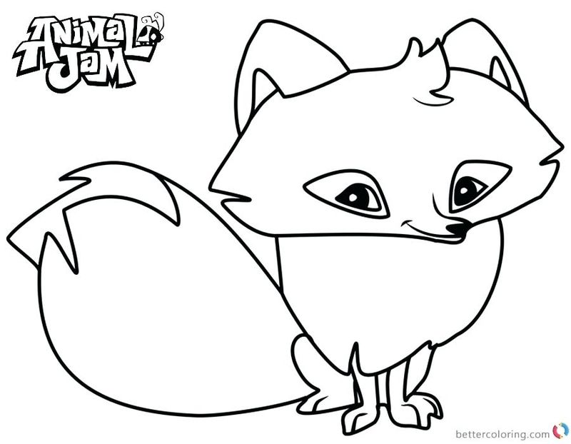 Animal Jam Coloring Pages Tiger Print