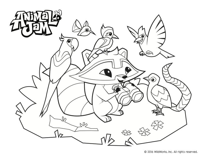 Animal Jam Coloring Pages To Print Free