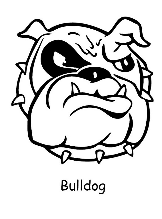 Baby Bulldog Coloring Pages