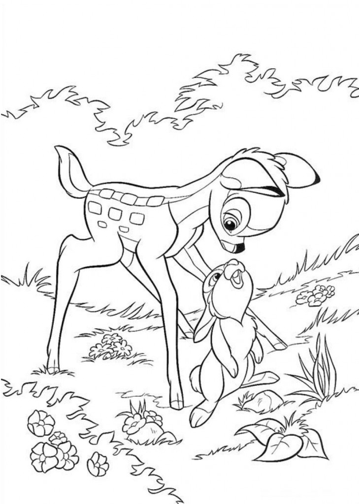 Bambi Characters Coloring Pages