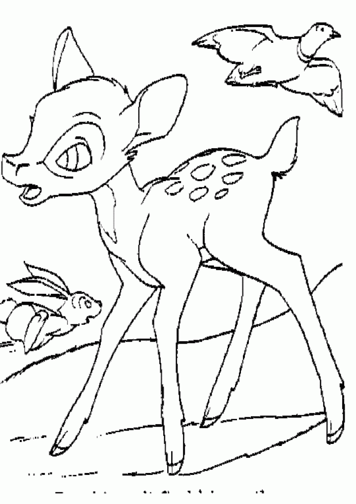 Bambi Coloring Pages Free