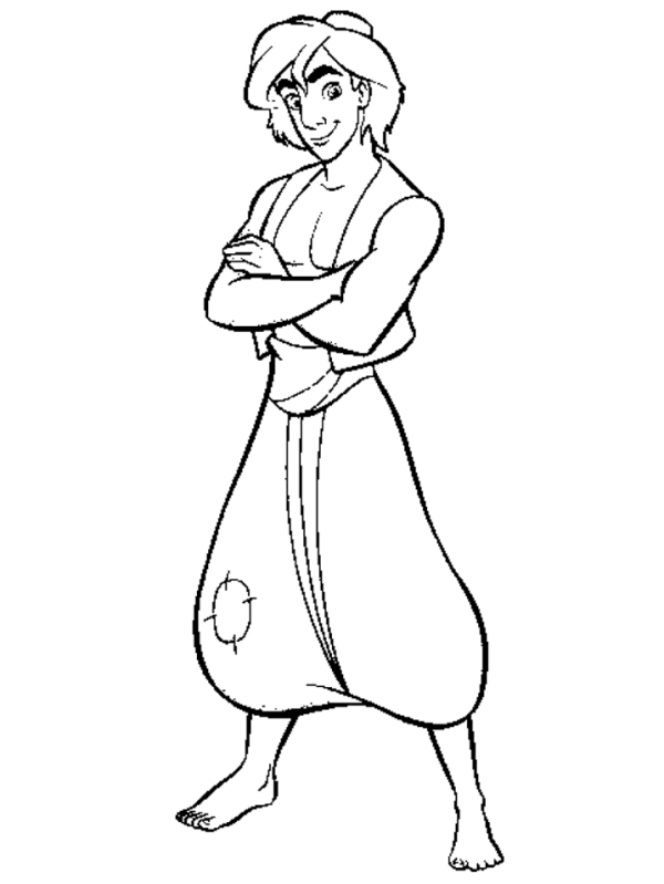 Barbie Aladdin Coloring Pages