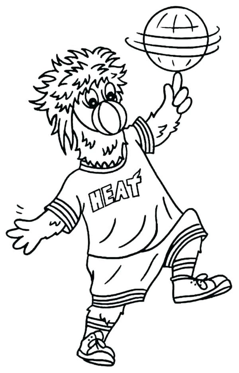 Basketball Ball Coloring Pages