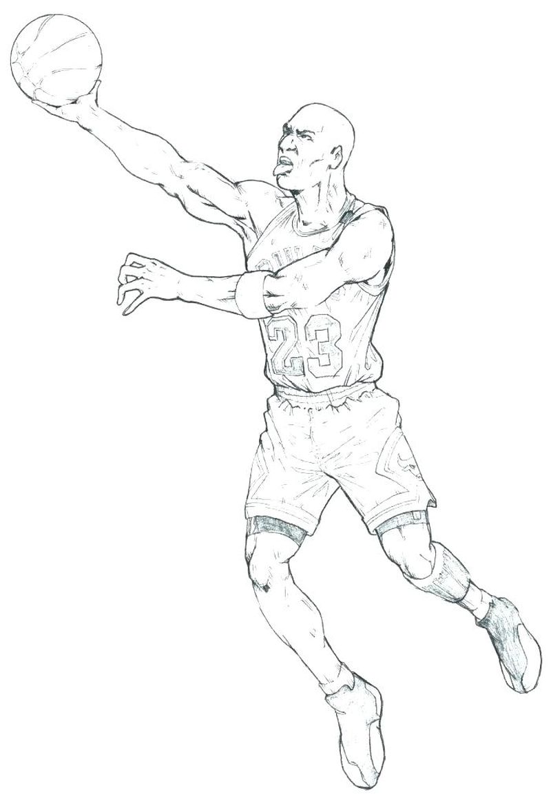 Basketball Coloring Pages Donavon Mitchel