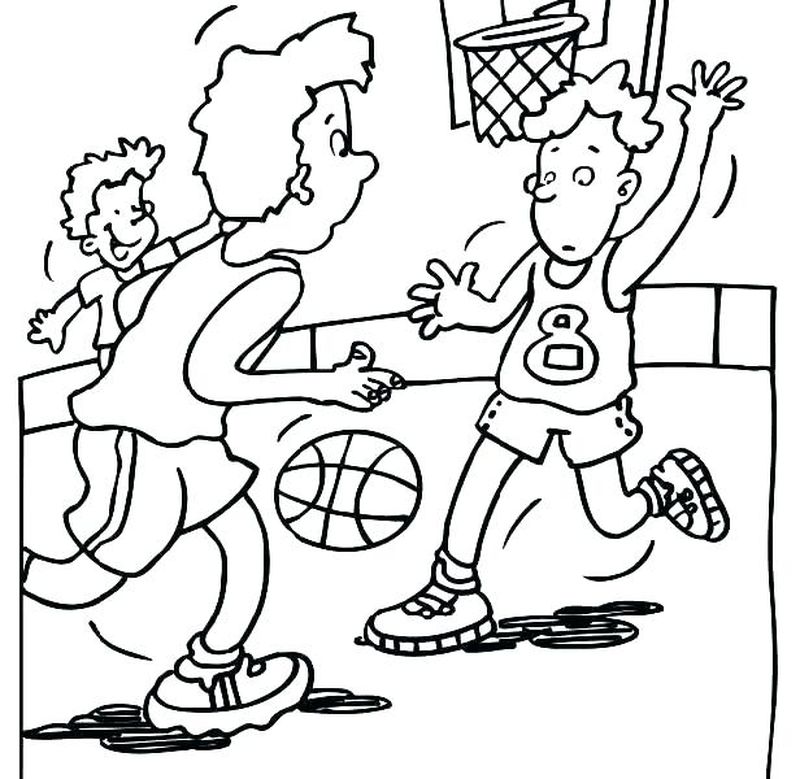 Basketball Coloring Pages For Kids