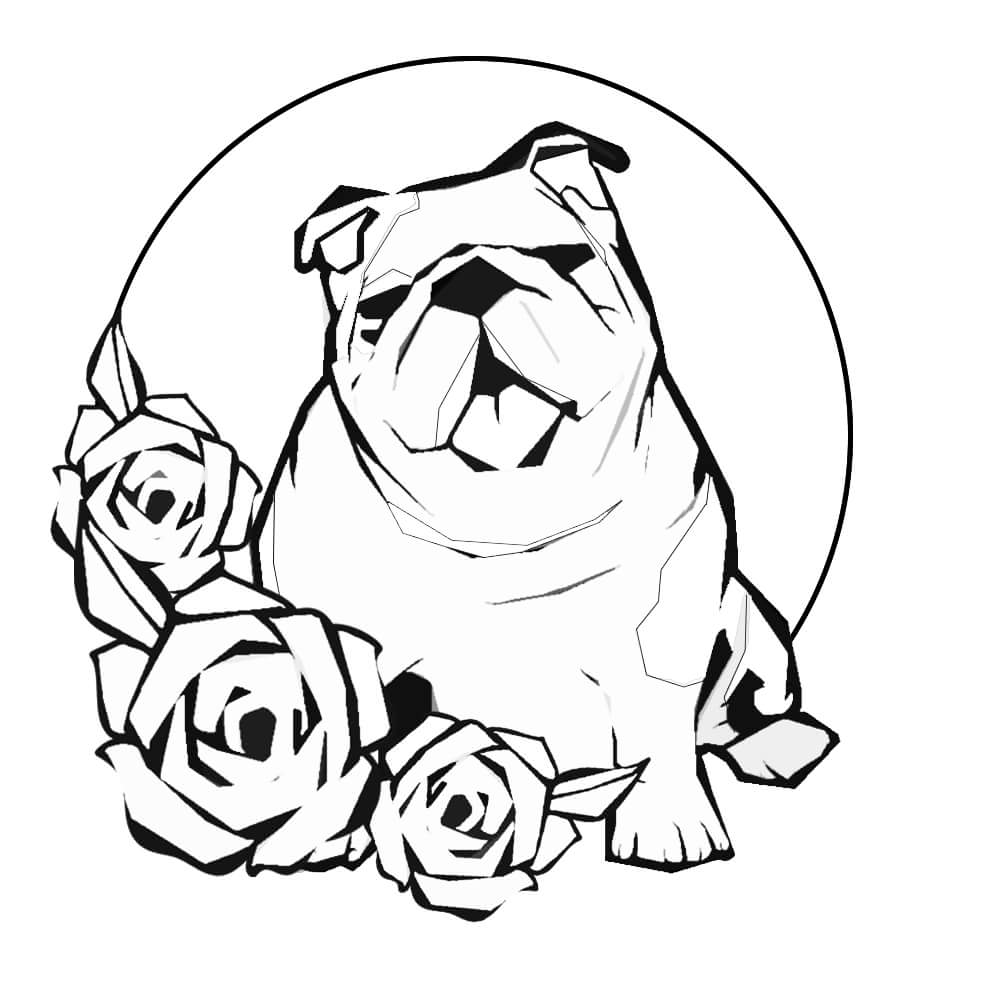 Bulldog Coloring Pages_