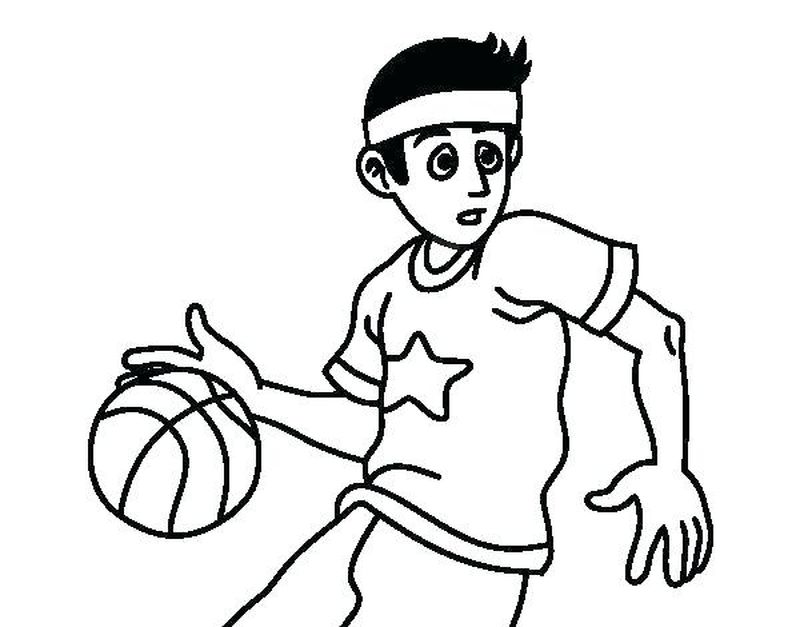 Coloring Pages For Boys Basketball