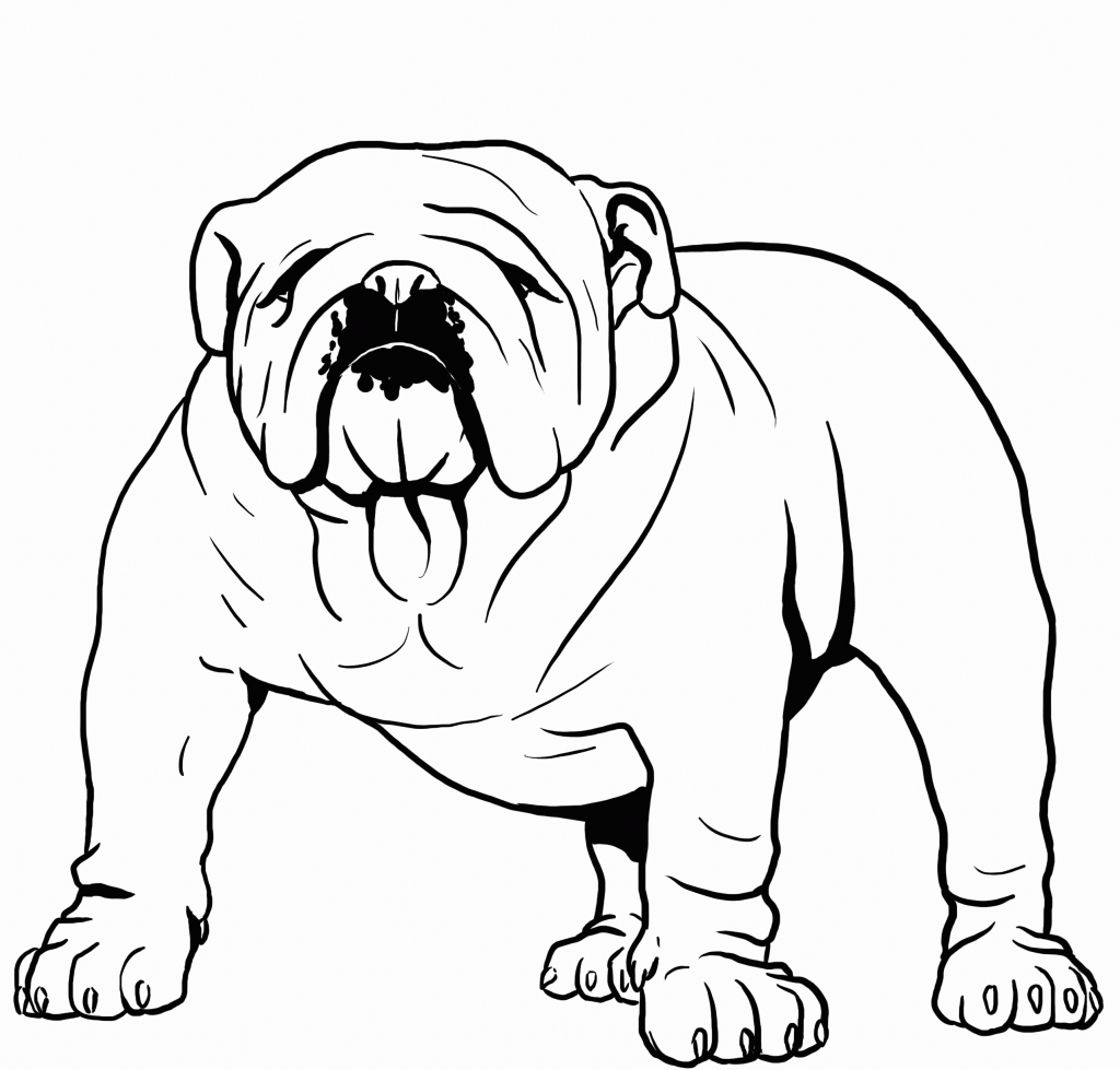 Coloring Pages Of A Bulldog