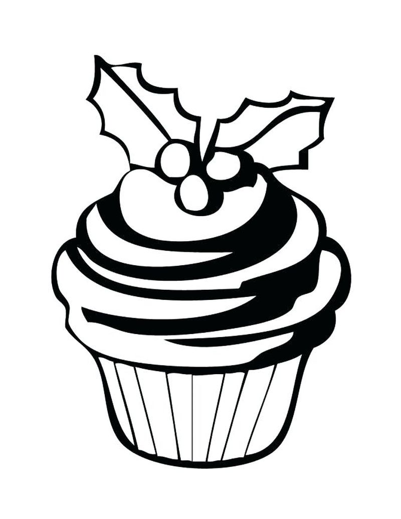 Cupcake Coloring Pages With Faces