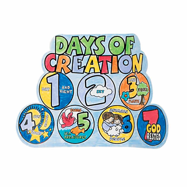 Printable Days of Creation Coloring Pages