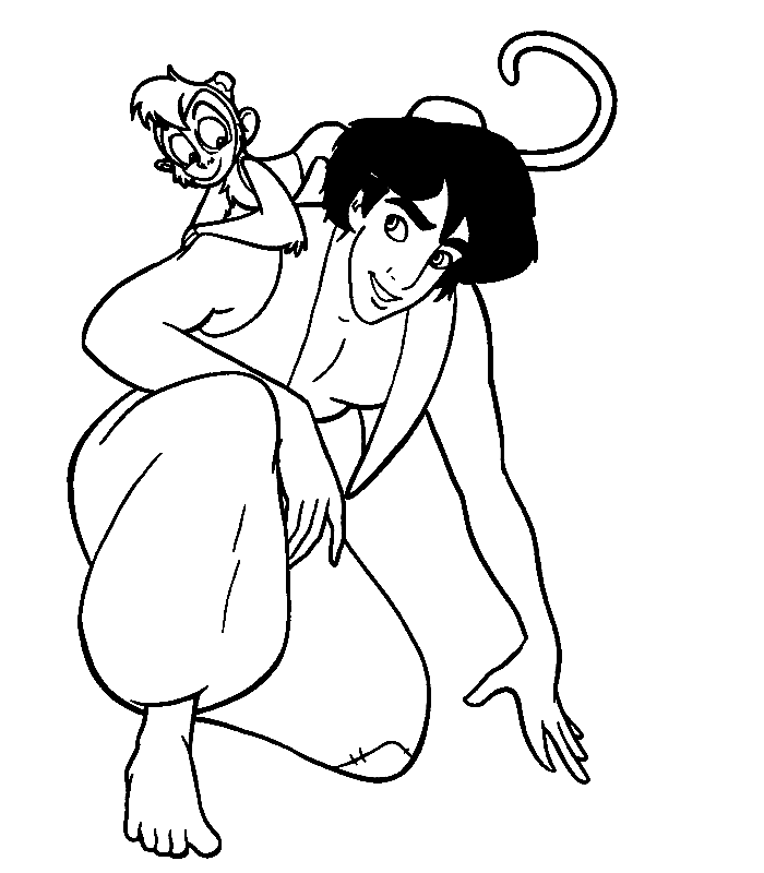 Disney Aladdin Coloring Pages