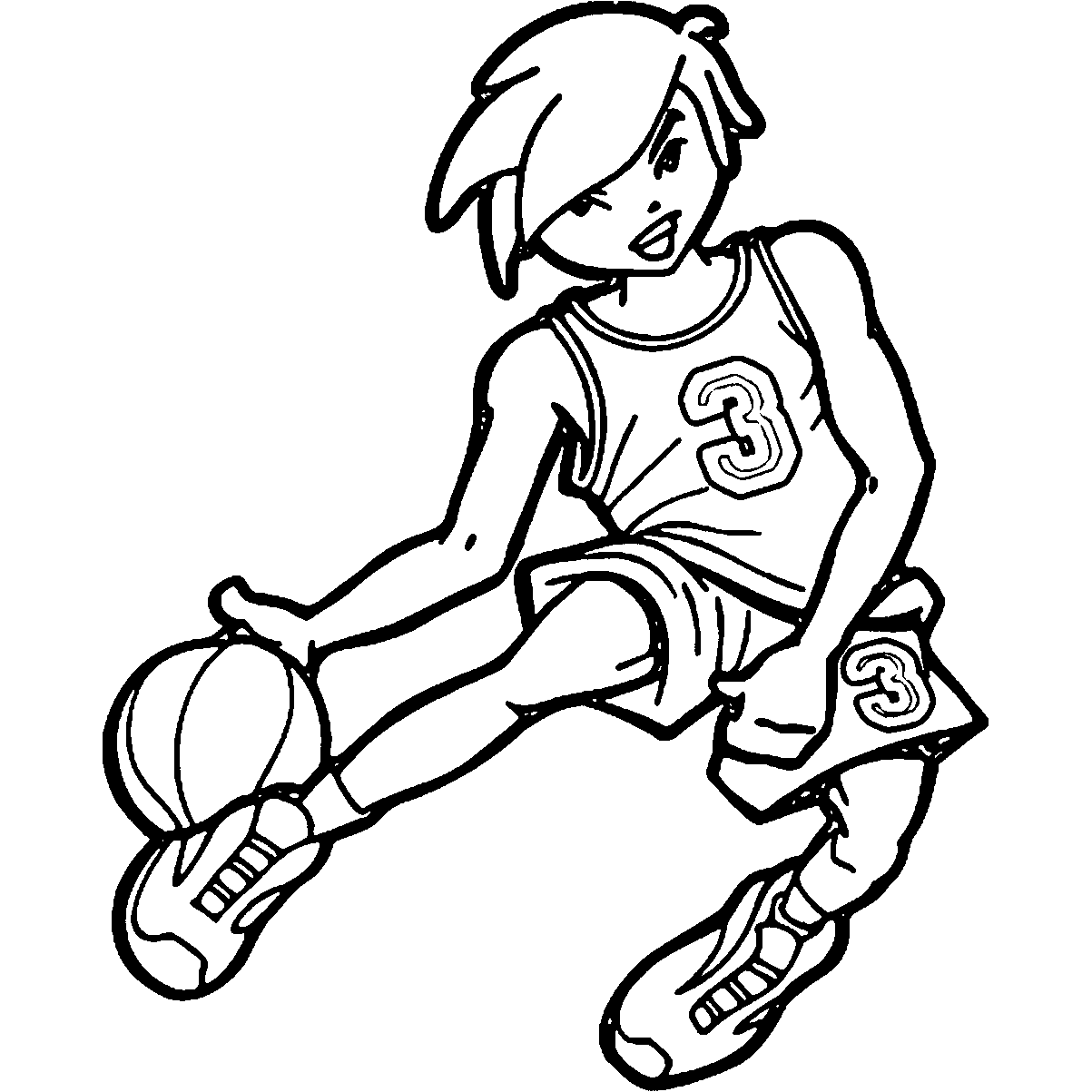 Dragons Playing Basketball Coloring Pages