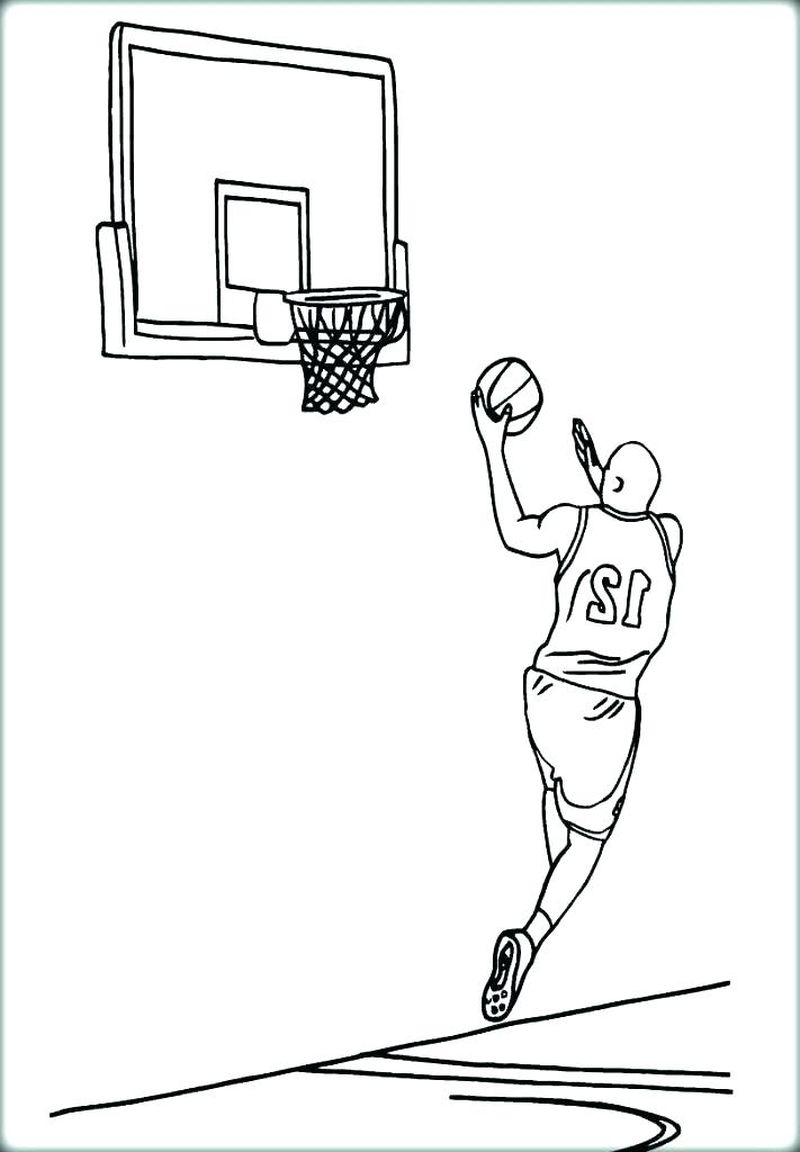 Free Coloring Pages Basketball