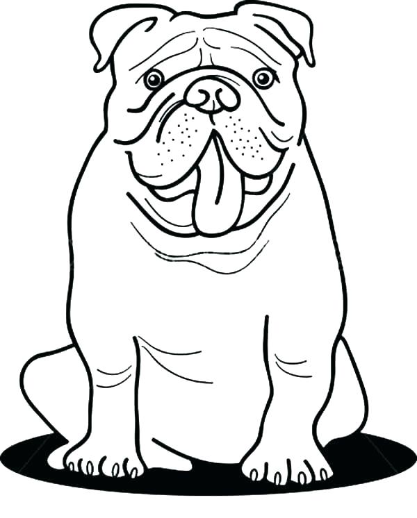 Free Printable Bulldog Coloring Pages