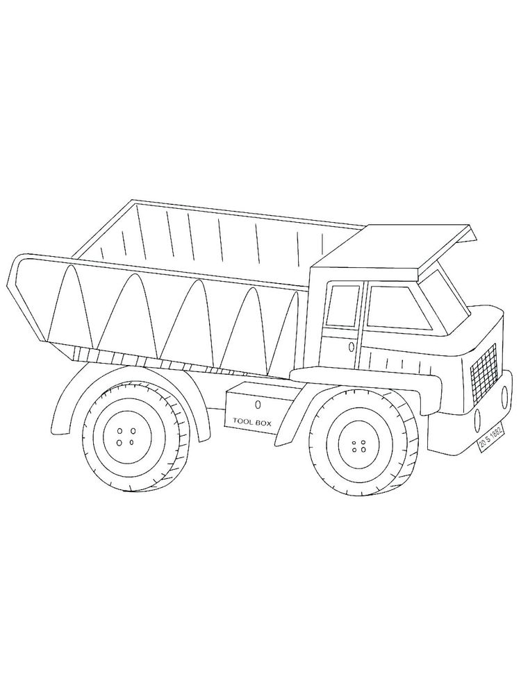 Free Printable Dump Truck Coloring Pages pdf