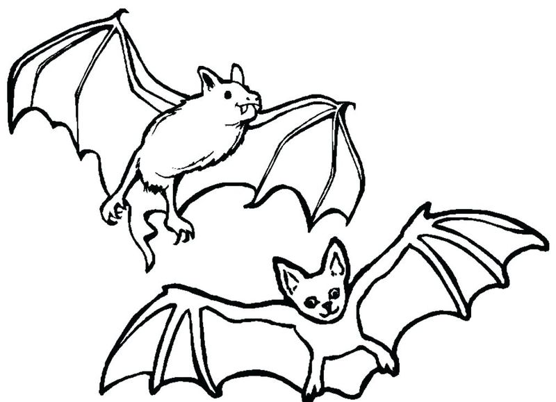 Halloween Bat Coloring Pages