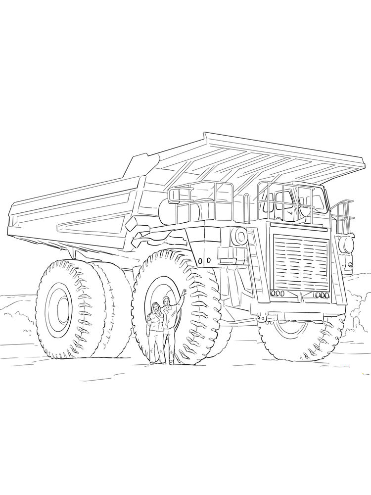 Printable Chuck The Dump Truck Coloring Pages