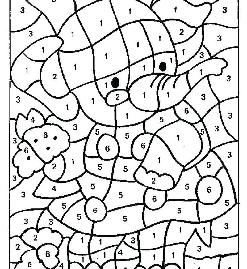 Printable Color By Number Coloring Pages Princess