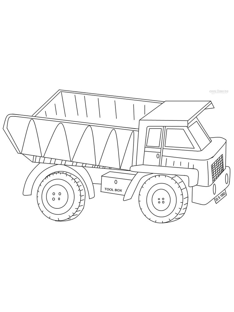 Printable Coloring Pages Of A Dump Truck