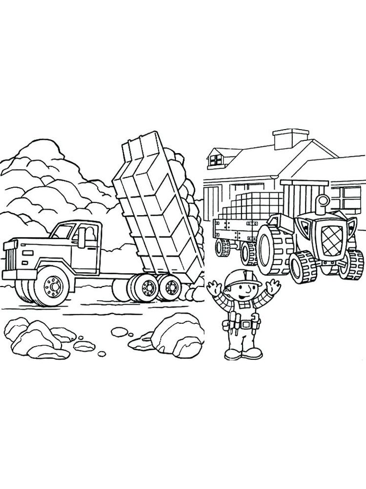 Printable Dump Truck Coloring Pages Print