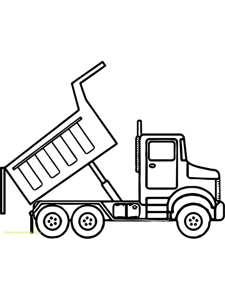 Printable Dump Truck Coloring Pages