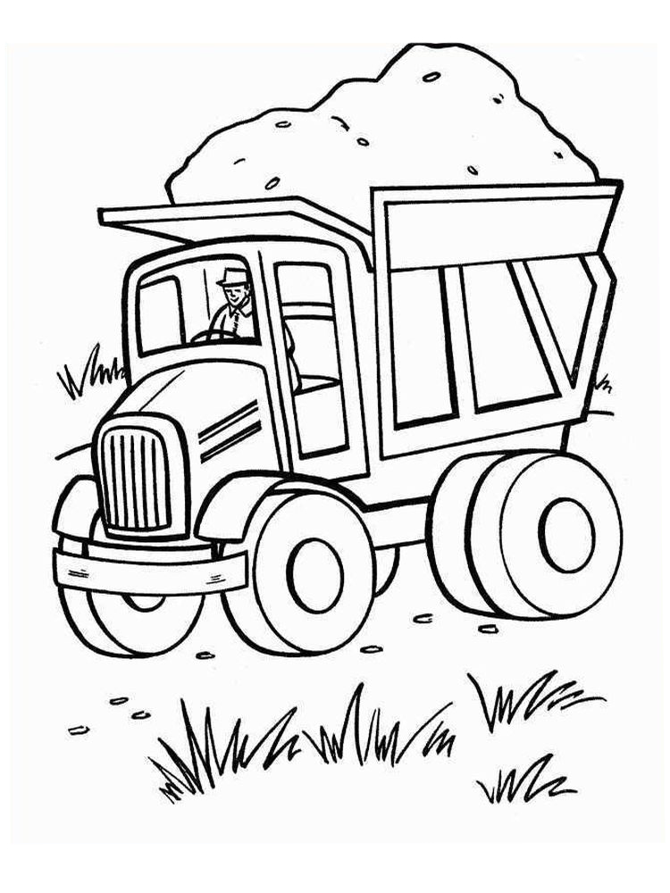 Printable Free Coloring Pages Of Dump Truck