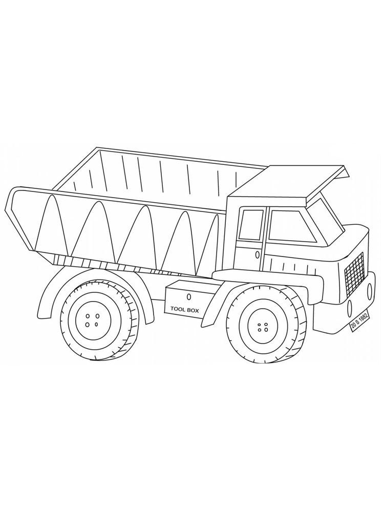 Printable Images Of Dump Truck Coloring Pages