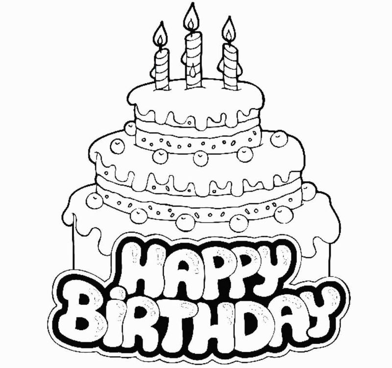 Shopkins Birthday Cake Coloring Page