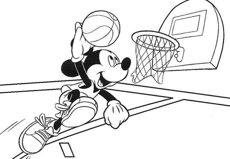 Sports Coloring Pages Basketball