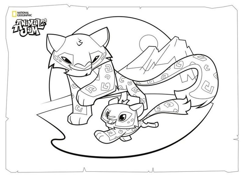 animal jam coloring pages lynx