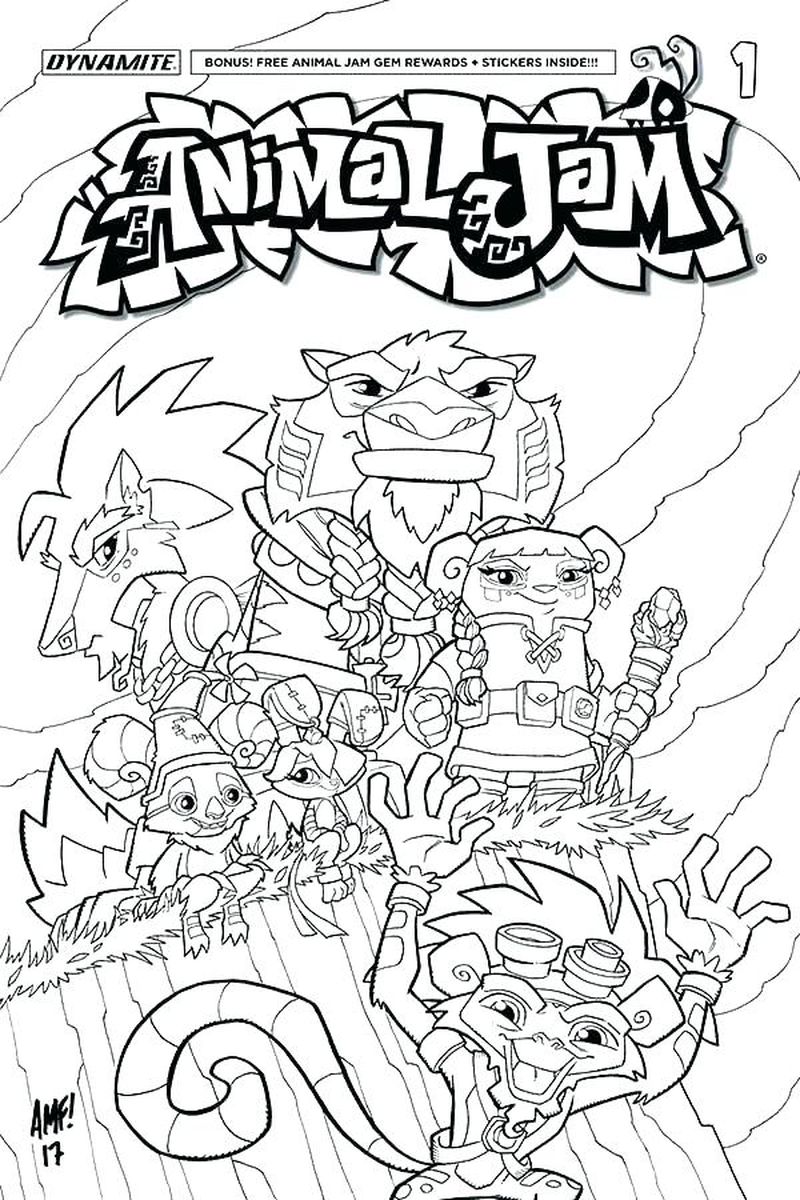 animal jam coloring pages to print