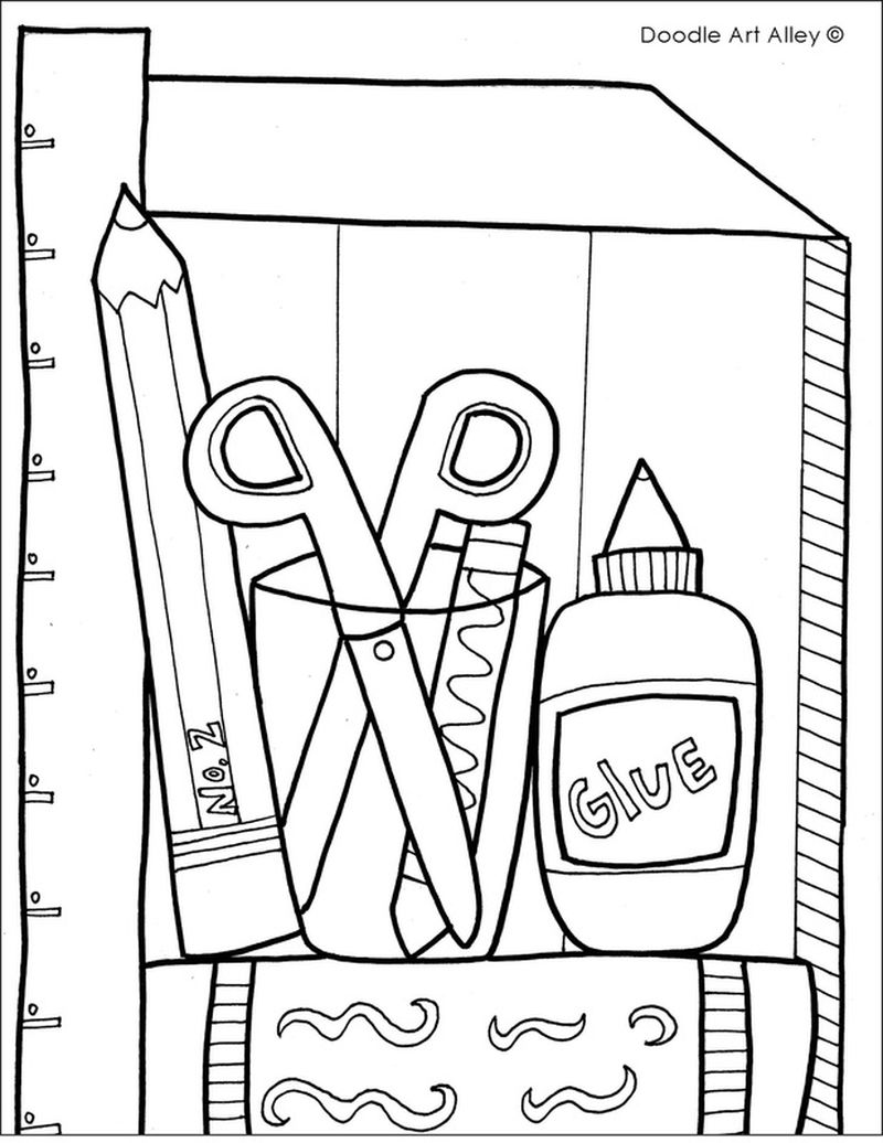 back to school coloring page free