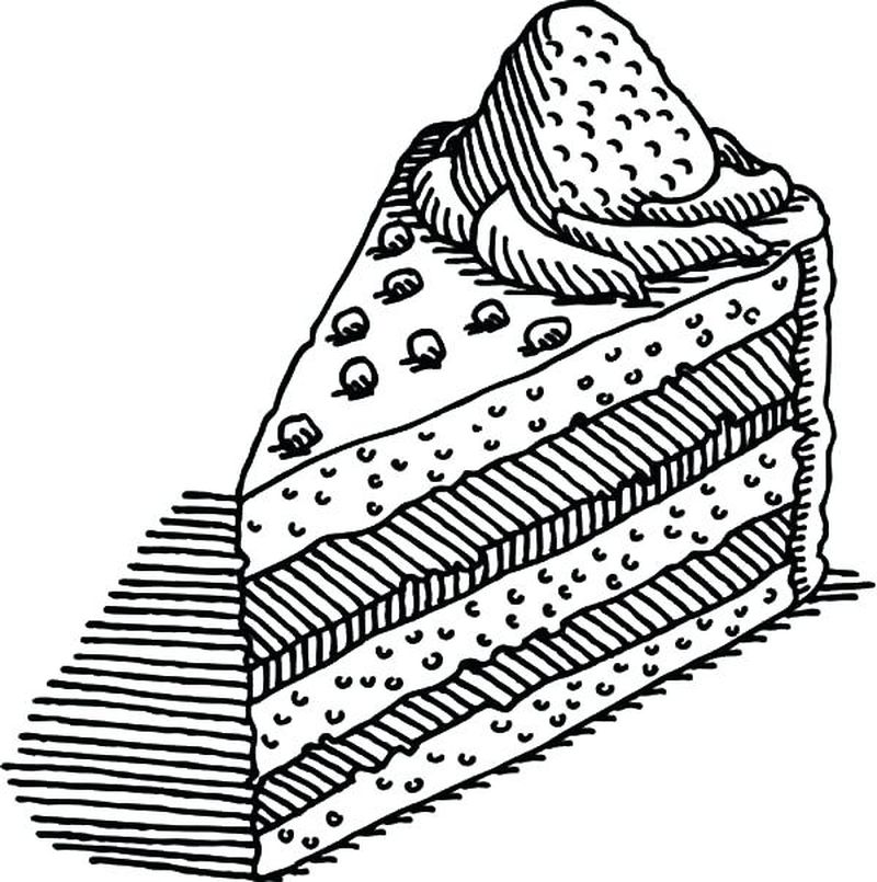 cake and candy coloring pages