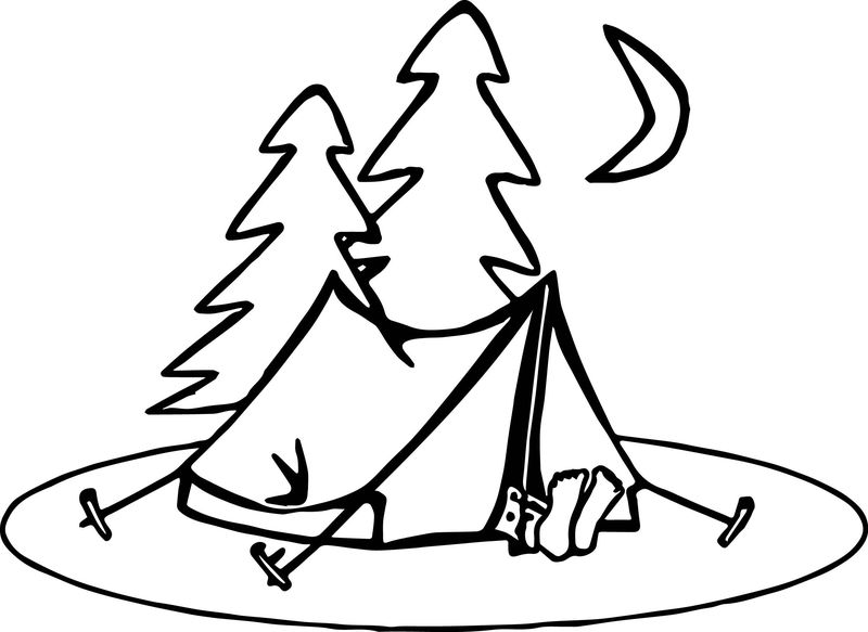 camping coloring pages free printable