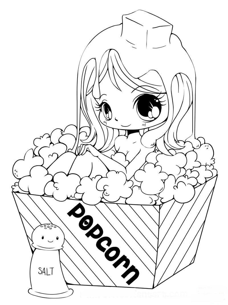 chibi coloring pages for adults00