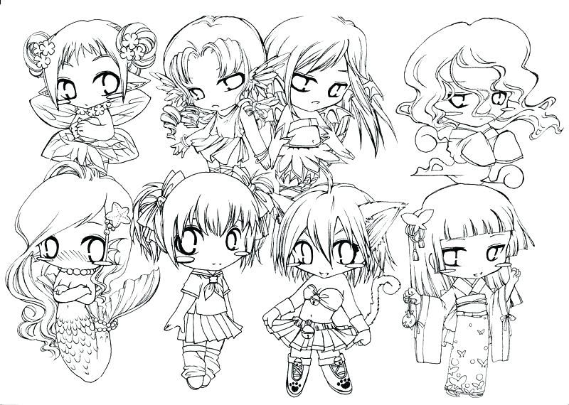 chibi food coloring pages