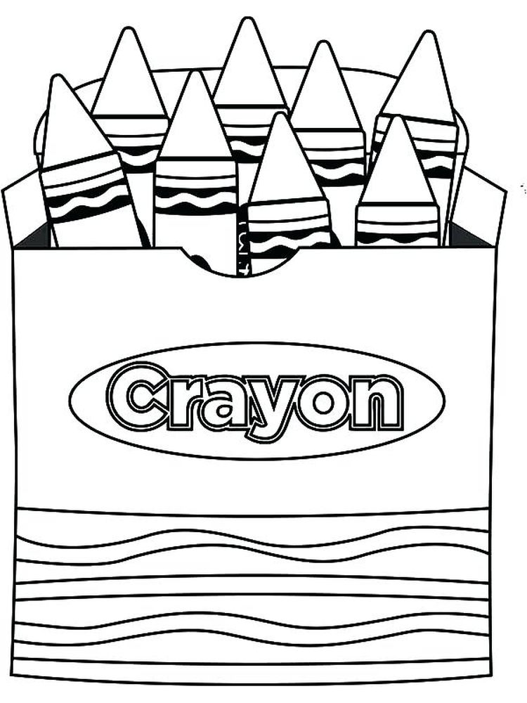 download crayon coloring pages to print