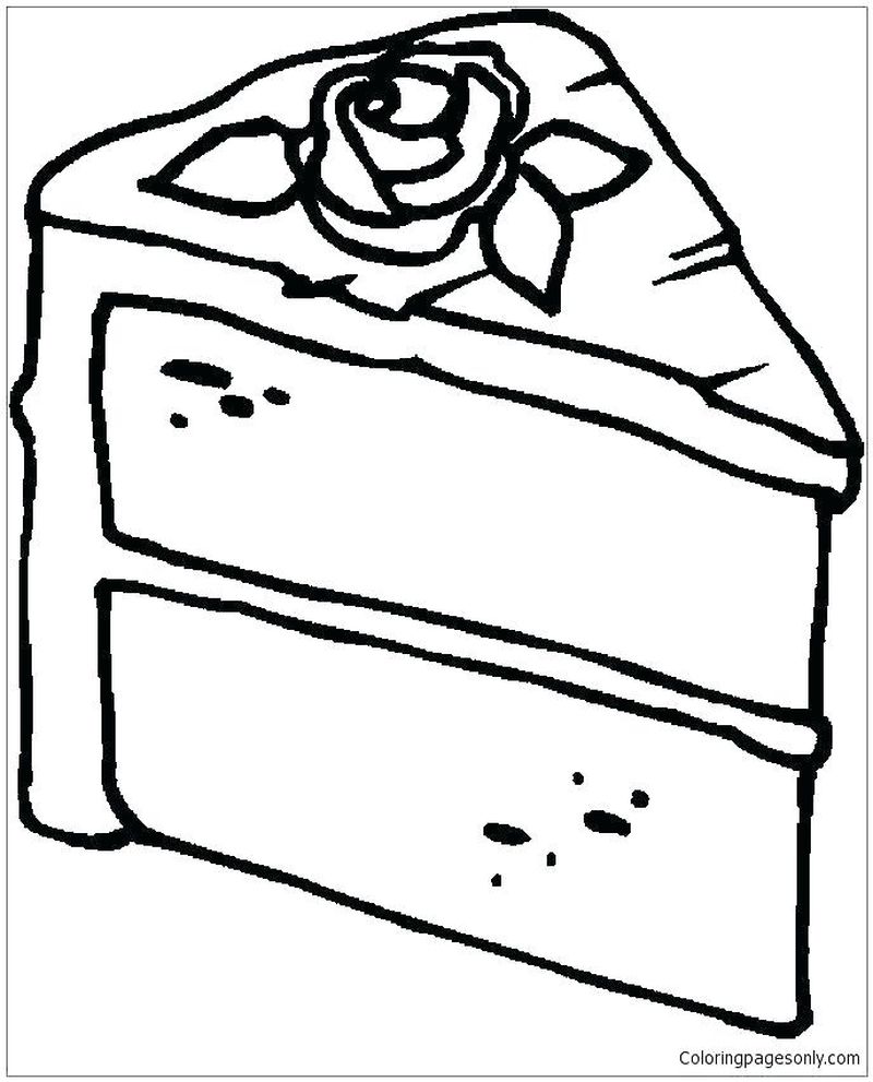 fruit cake coloring pages