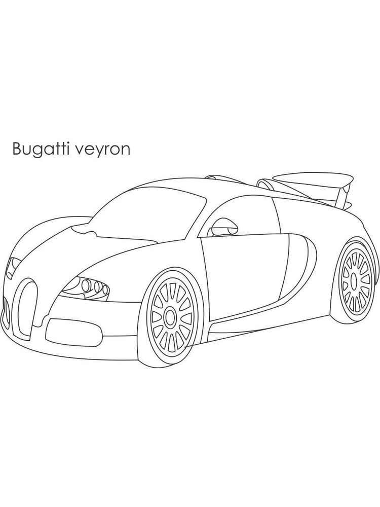 printable bugatti chiron coloring pages free