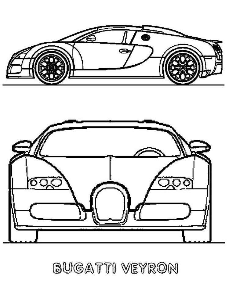 printable bugatti coloring pages black and white free