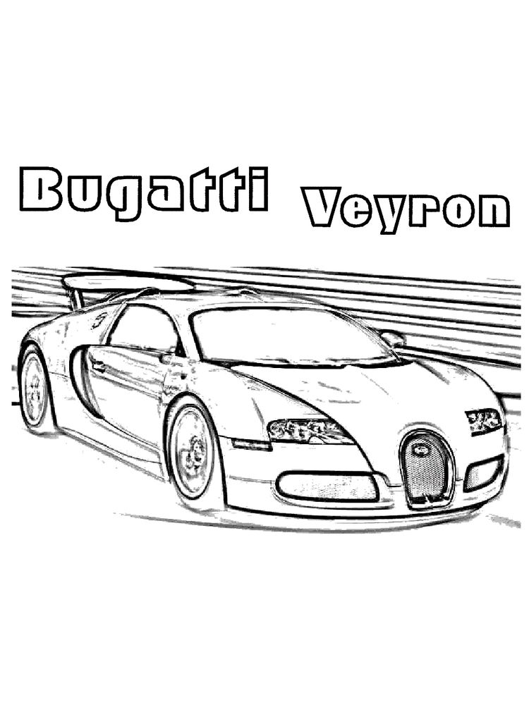 printable bugatti coloring pages online