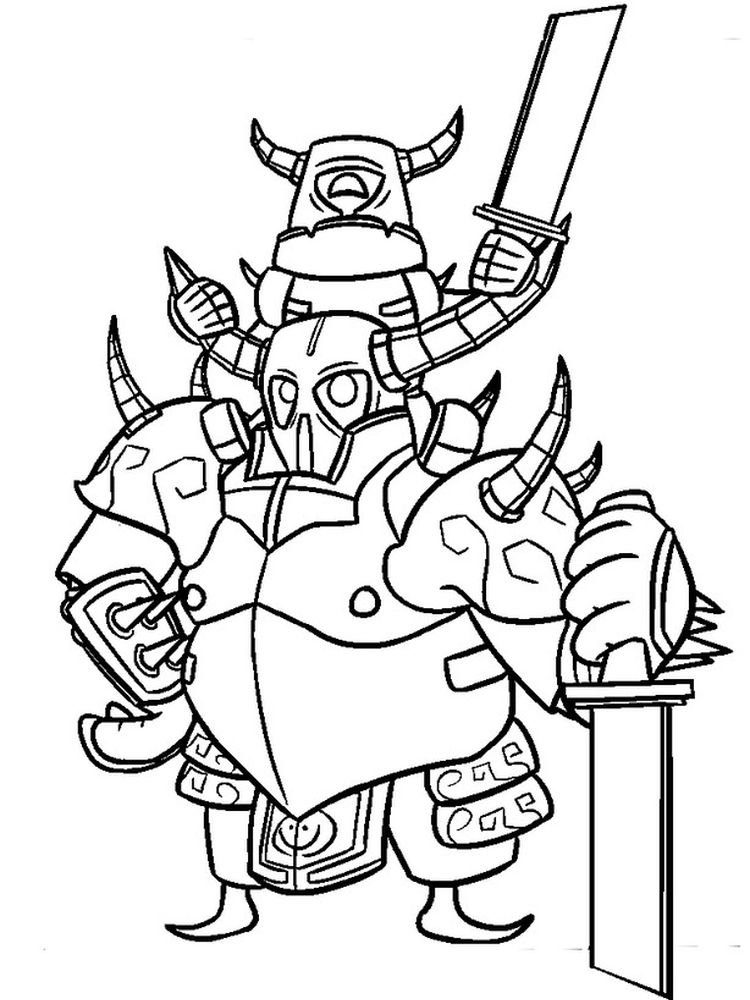 printable clash royale coloring pages free