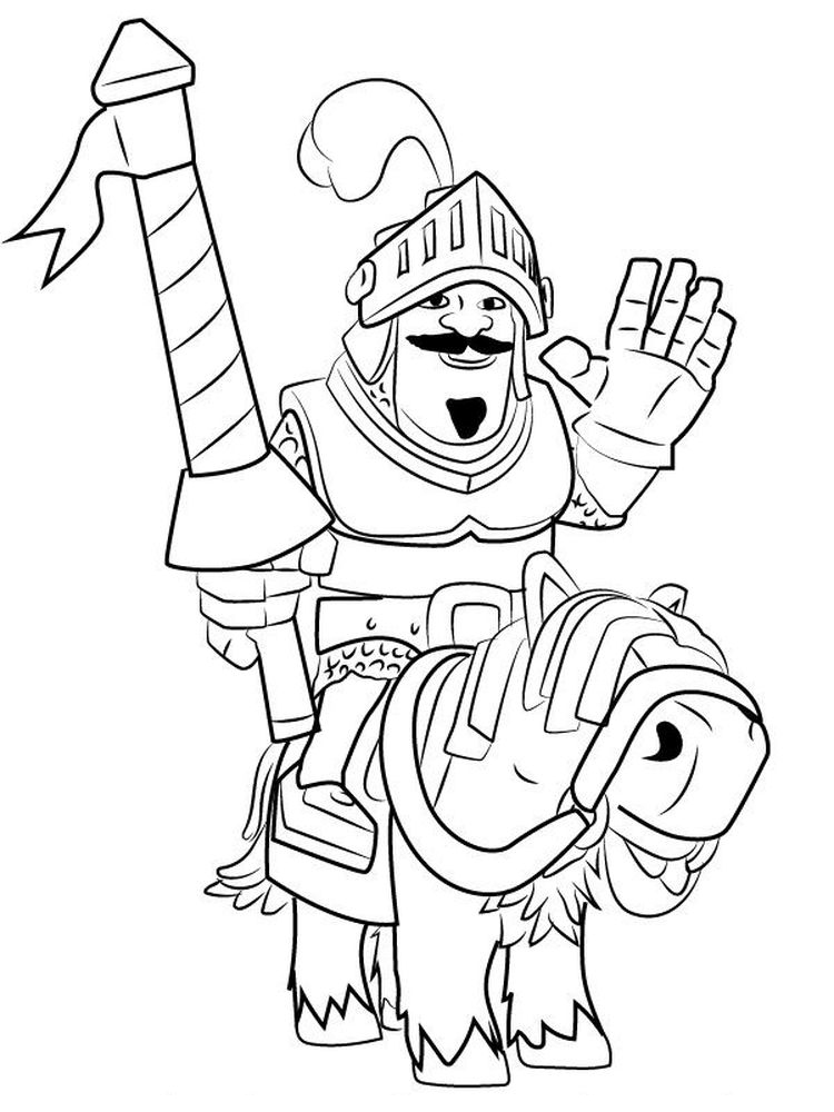 printable clash royale coloring pages sparky free