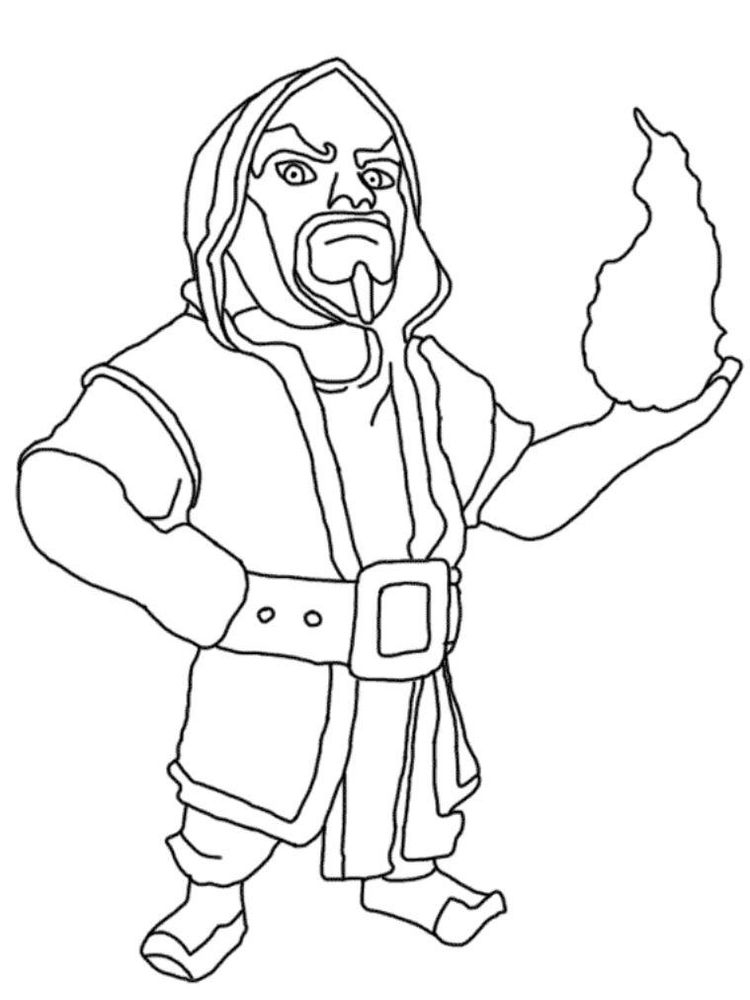 printable clash royale colouring pages