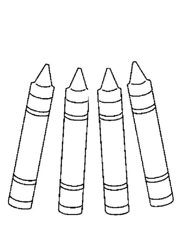 printable crayons coloring pages