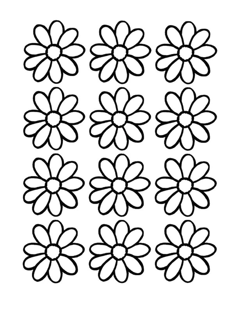 printable daisy coloring pages for preschoolers