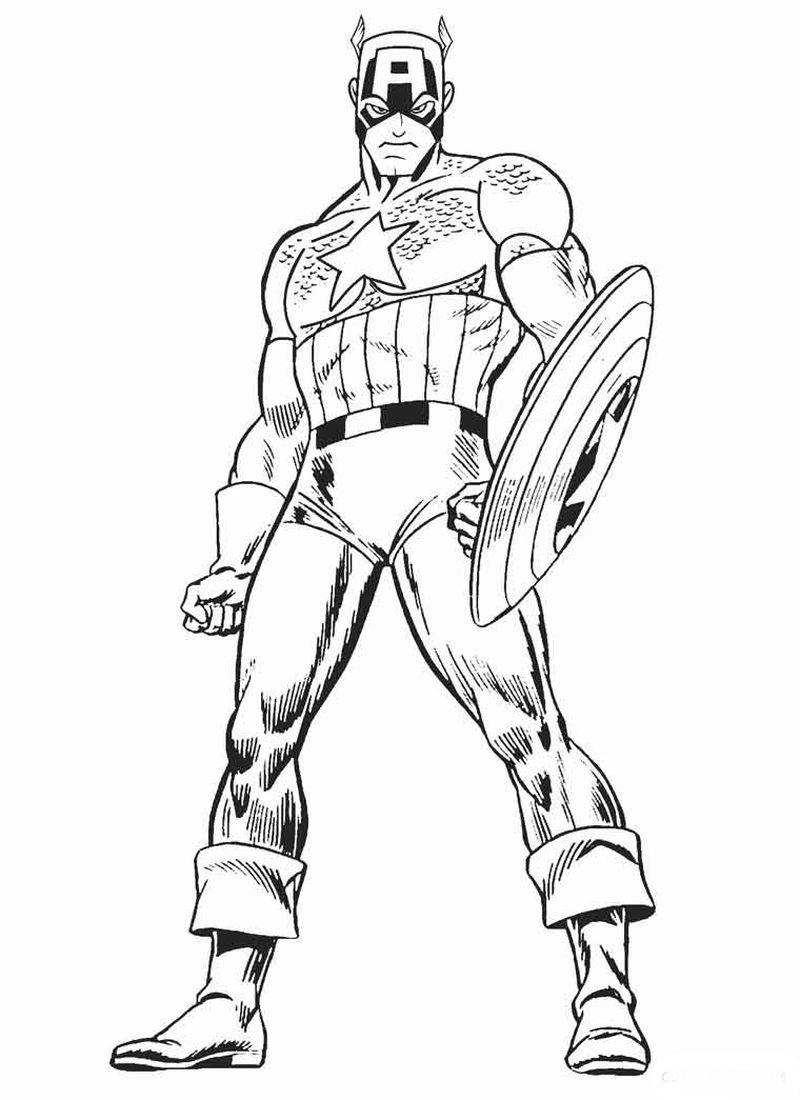 Avengers Coloring Pages Captain America Vs Ironman