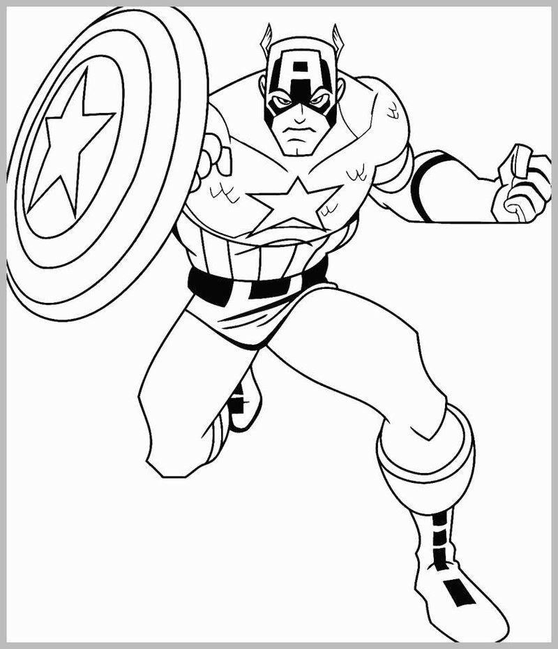 Captain America Civil War Captain America Vs Iron Man Coloring Pages