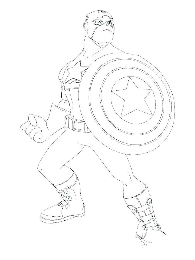 Captain America Coloring Pages Civil War